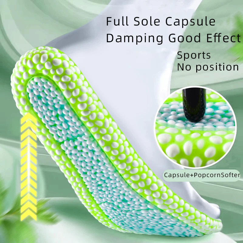 2 คู่เบาะลม TPU อัพเกรดกีฬาแผ่นดูดซับแรงกระแทกแผ่นรองรองเท้าผ้าใบวิ่งยืดหยุ่นสูง