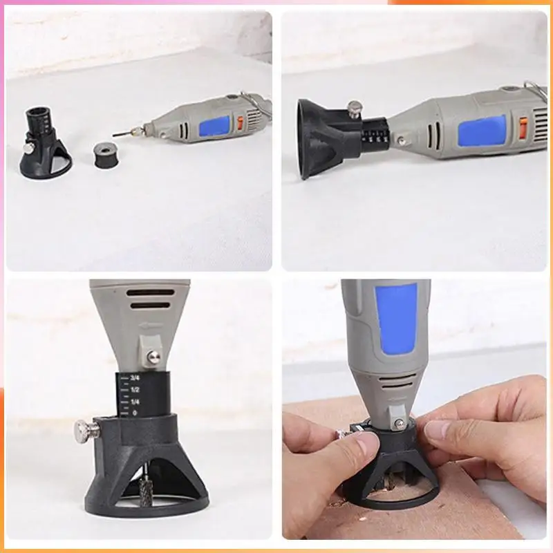

A93Z Electric Hand Drill Power Tools Wood Milling Burrs Cutter Set 6Pcs With Drill Dedicated Locator For Dremel Accessories