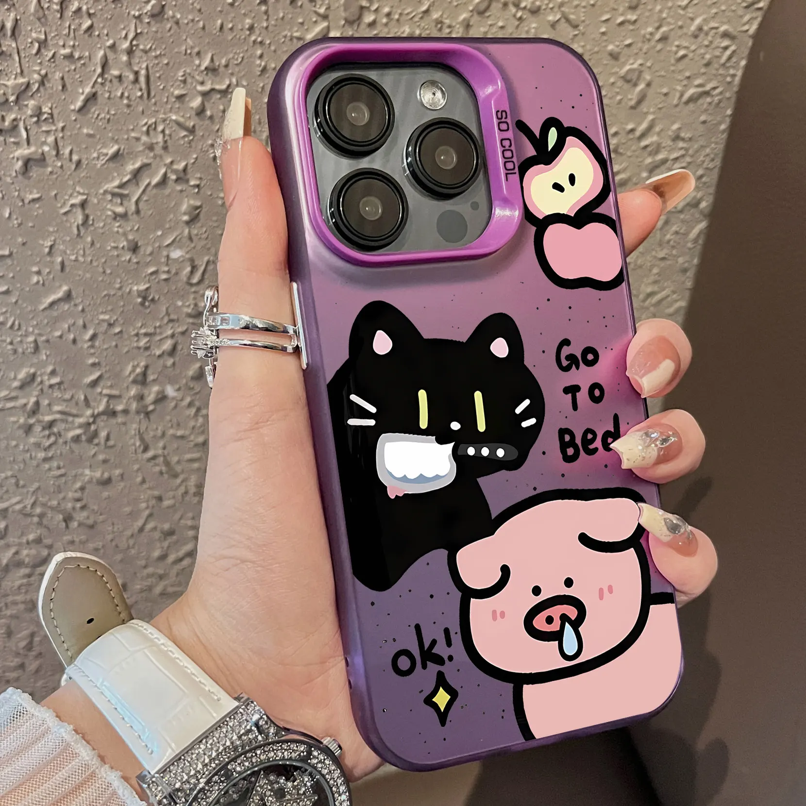 الوردي لطيف خنزير الكرتون نمط جراب هاتف آيفون 17 16 15 14 13 12 11 برو ماكس XS XR X SE 16E 16 زائد 17ProMax 17 ماتي غطاء