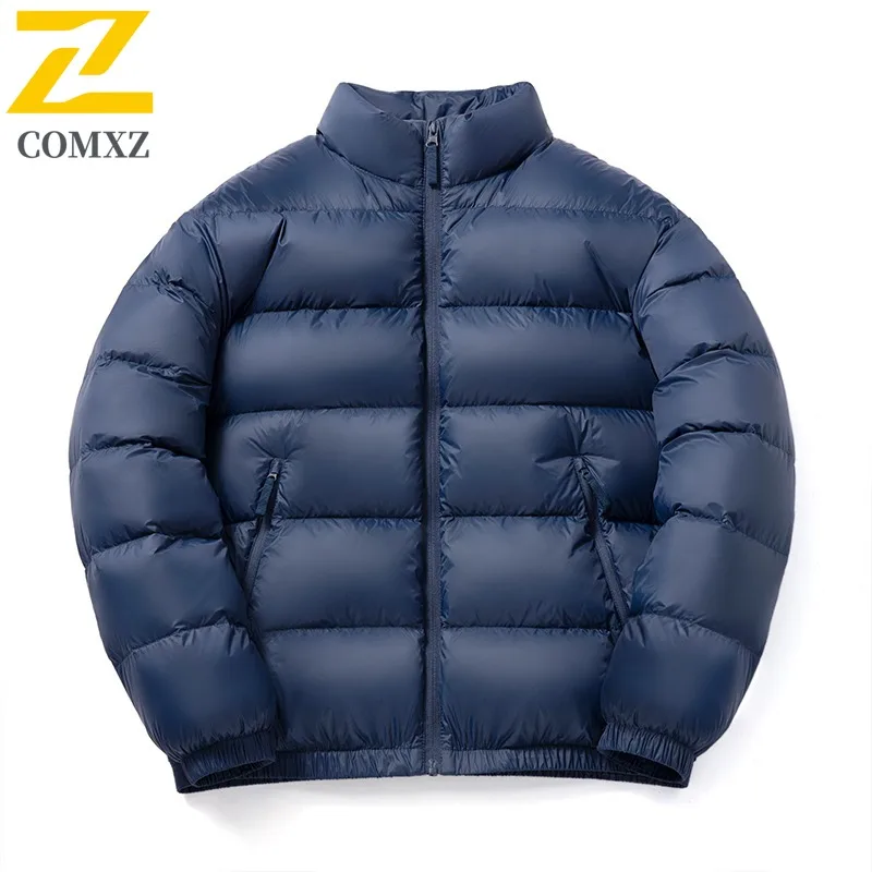 COMXZ Warm Puffer Jacket Thick Versatile High-Quality Casual Snowy Down Jacket Street Minimalist Winter Jacket Men's Clothing
