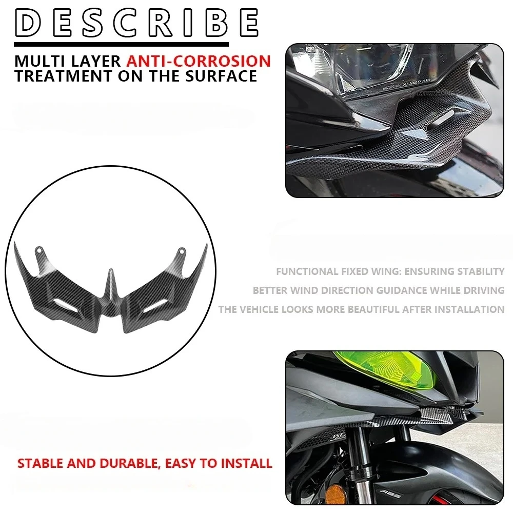 Aerodynamische Winglets, pneumatischer Frontverkleidungsflügel, untere Flügelabdeckung, Schutz für Motorradspoiler für Yamaha YZF R3 R25 2014–2018 – Detail 4