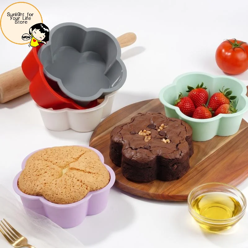 HOT!Flower Shaped Silicone Cak - Kitchen Baking Pans ulasan dan harga
