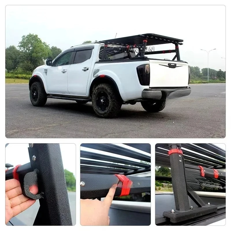 

Универсальная грузовая корзина 4x4 для крыши Tacoma, регулируемый багажник на дуги безопасности для Dmax, Hilux, Vigo