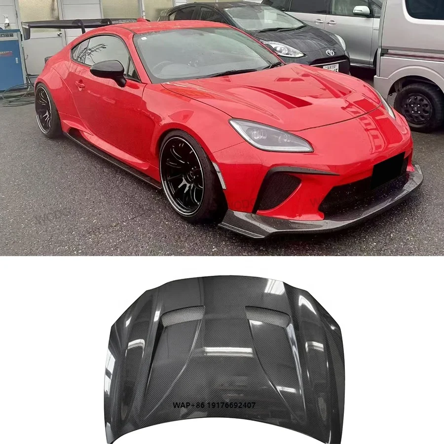 

WCDG Style Carbon Fiber Front Hood forToyota GR86 ‘Subaru BRZ 2021+ Front Bumper Air Vent Hood Bonnet Cover Car Bodykit
