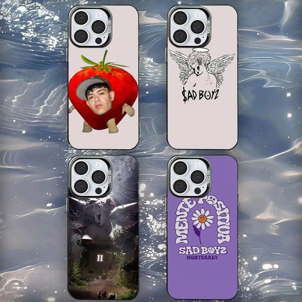 

J-Junior S-Sad Boyz Phone Case For iPhone 16,15,14,13,12,11,Mini,Pro,SE,MAX Black Matte Shockproof Cover