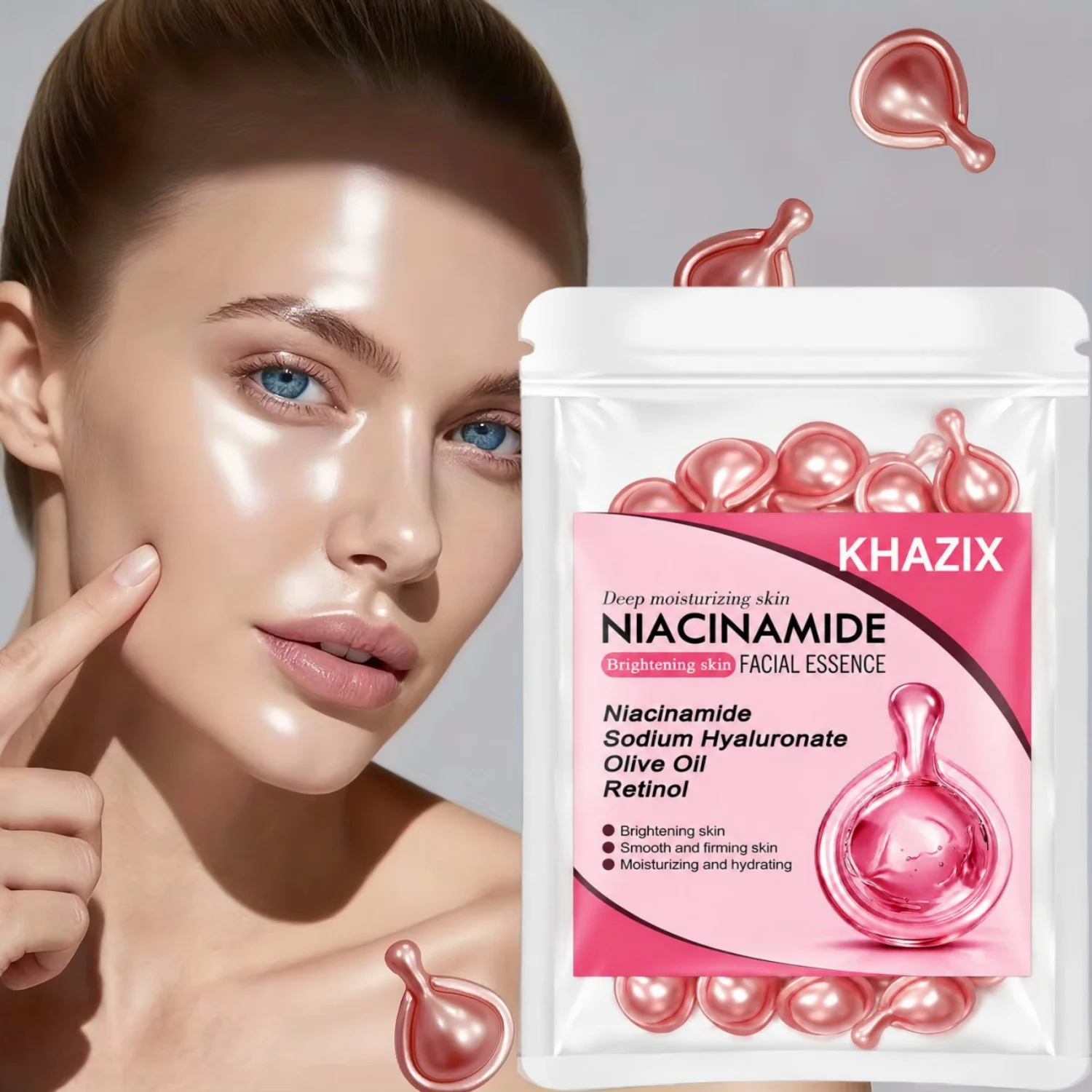 Niacinamide Serum with Retinol Brightening Hydrating Face Serum Moisturizing Firming Skin Care Essence