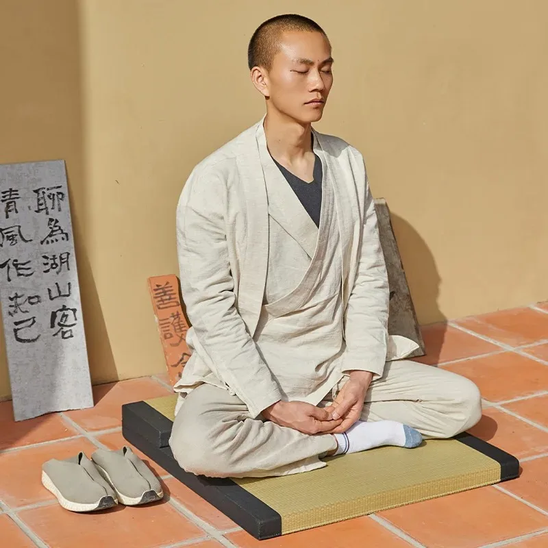 Coussin de méditation en bois naturel, Zafu pliable de Style japonais pour la méditation Zen Yoga, tapis de sol Portable pour la pleine conscience