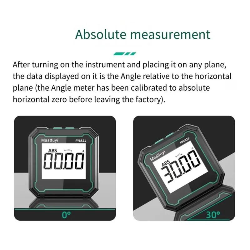 AAAF Mastfuyi Digital Inclinometer With Laser Level-Multi-Function Magnetic Angle Measurement Device- High Precision