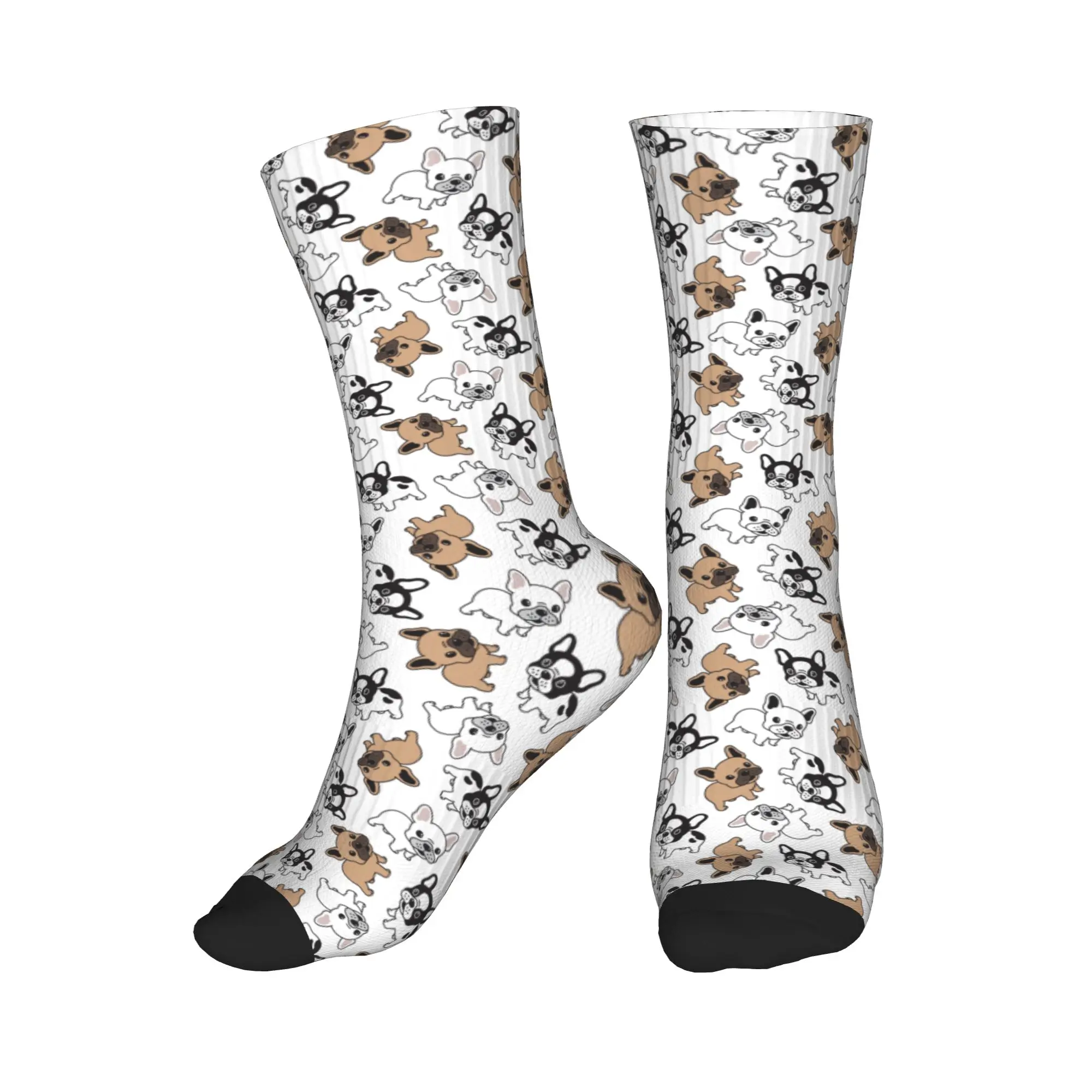 

French Bulldog Dress Socks Mens Womens Warm Fashion Novelty Frenchie Dog Lover Crew Socks