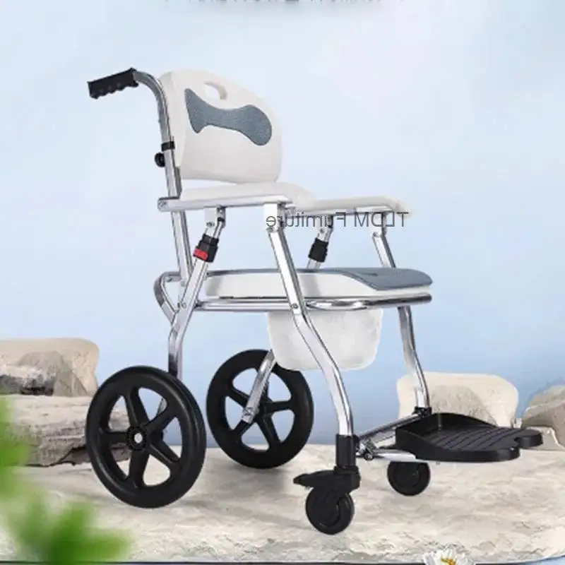Designer Metal Chair Outdoor Tourist Elderly Shower Stool Step Foot Portable Disabled Silla Plegable Home Bathroom Furniture