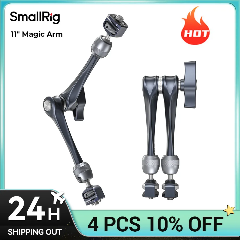 

Розетка SmallRig Magic Arm (11 дюймов) с фиксирующим винтом ARRI, может устанавливать мониторы, яркие светильники, микрофоны, мобильные телефоны, Ipad 4900