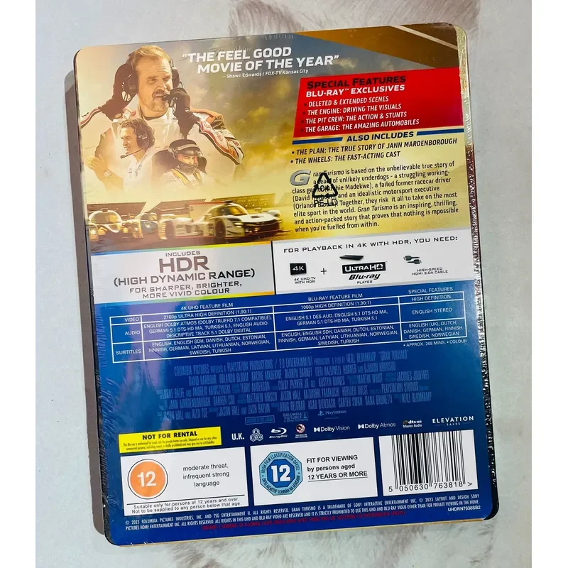 Genuine 4K Blu-ray Disc GT Racing Gran Turismo Movie