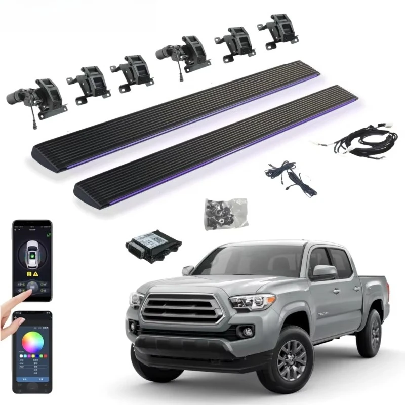 

Pickup Truck Automatic Retractable Power Running Boards Electric Side Steps For 2016 2017 2022 3rd Gen Tacoma