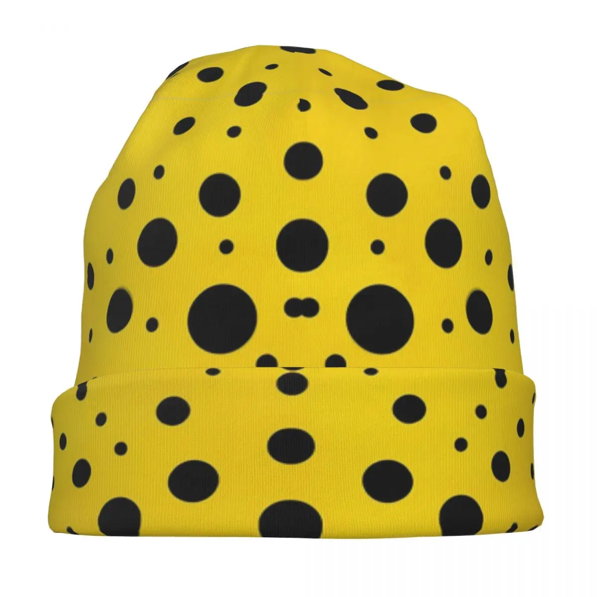 Yayoi Kusama Dots Caps Hip Hop Unisex Outdoor Skullies Beanies Hat Spring Warm Dual-use Bonnet