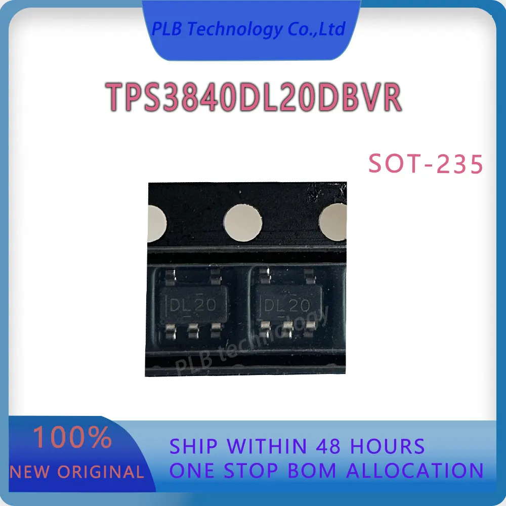 Original TPS3840 Integrated circuit TPS3840DL20DBVR SOT23-5 IC chip New Supervisor & reset ICs Electronic Stock