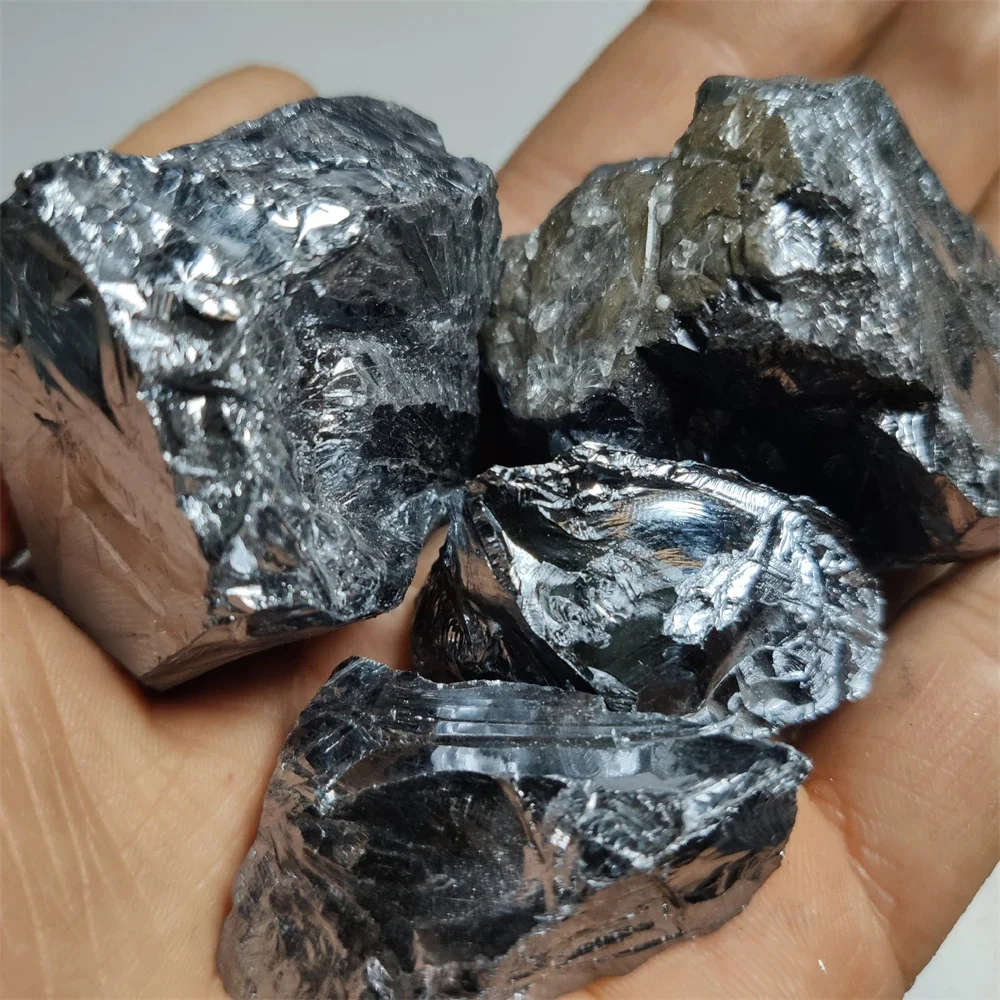 

Natural Rough Raw Terahertz Stone Metallic Luster Mineral Garden Specimen Aquarium Crystals Healing Reiki Energy Home Decoratio