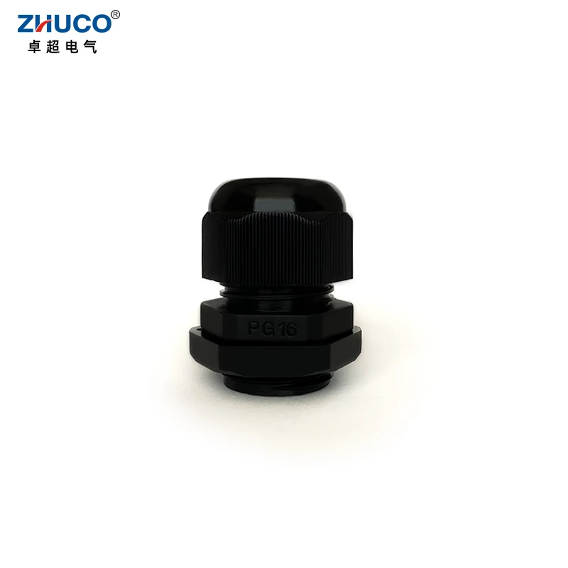 

ZHUCO 10Pcs PG16 Black Plastic Waterproof Nylon 10-14mm Cable Range Gland Cover Cord Protector Home/Garden/Outdoor Lighting Wire