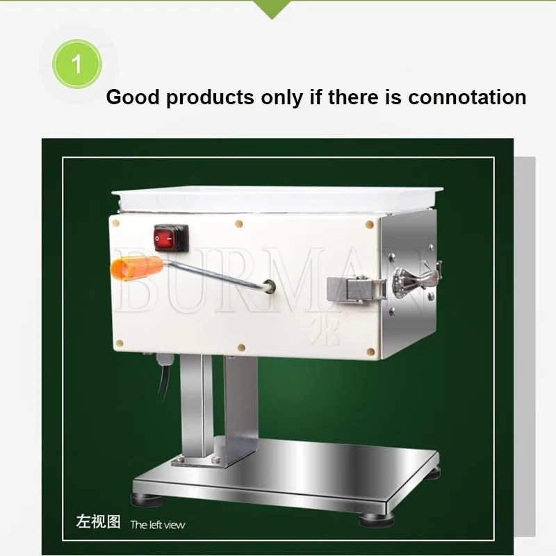 Commercial Fresh Meat Slicer Cube Cutter Machine  Slicing Shredding Dicing Cutting