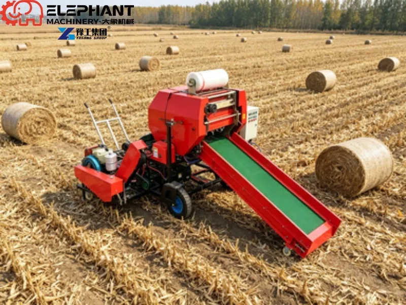 Round Silage Hay Baler Pressing Machine Grass Straw Forage Baling Equipment For Farm Silage Packing
