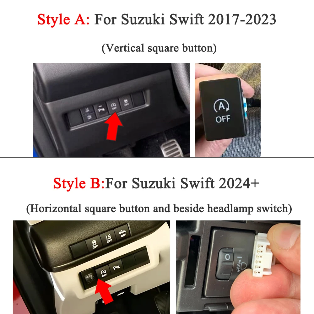 For Suzuki Swift 2017-2023 2024+ Auto Start Stop Disable Eliminator Engine Off Closer Device Delete Canceller Control Plug Cable