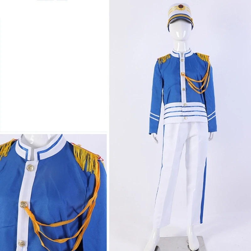 

Guard Wind Band Team Uniform with Hat and Guard Glove for Kid Adult Christmas Holiday