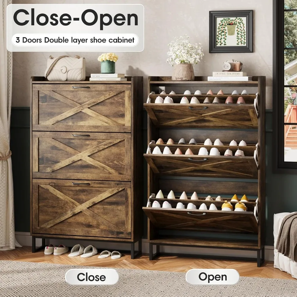 3-Drawer Shoe Cabinet 5