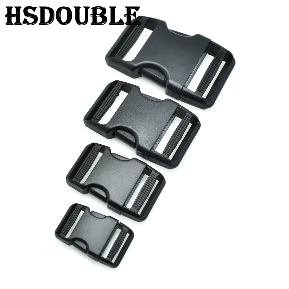 1 Pcs 20mm 25mm 32mm 38mm Side Release Buckle Dual Adjustable Belts Tactical Backpack Straps Webbing Bag Parts Accessories