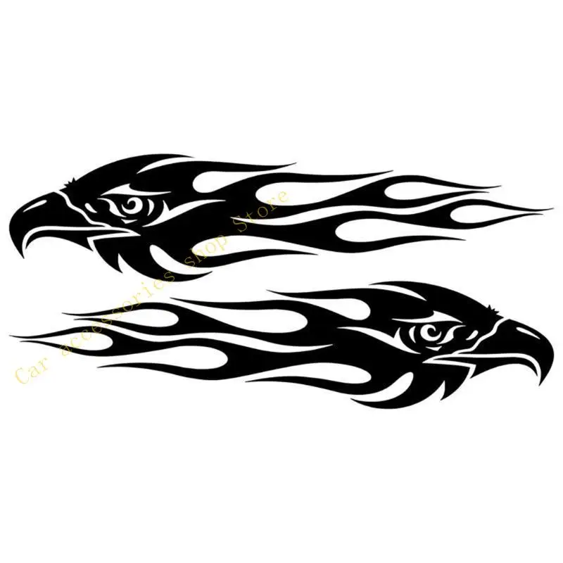 

T21E Reflective Decal Sticker Motorcycle Flame Pattern Diy Combination