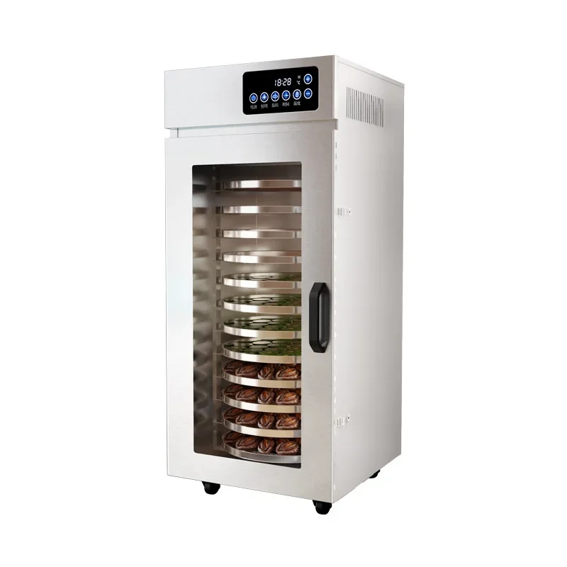 Stainless steel rotating 12-layer dried fruit machine Merchant dual-purpose food dryer