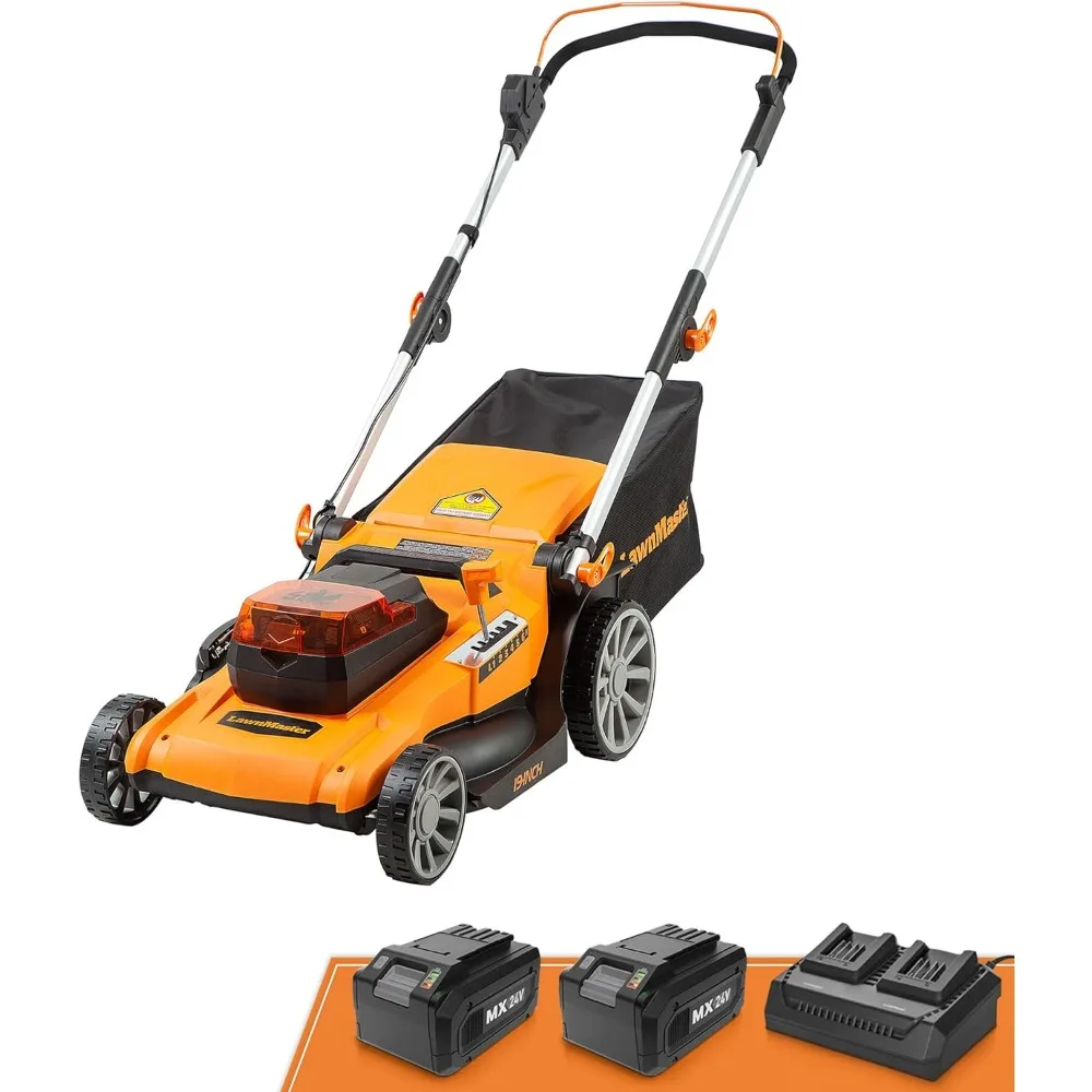 

19-inch Brushless Cordless Mower with 2X24V MAX* 4.0Ah Battery and a Dual Charger