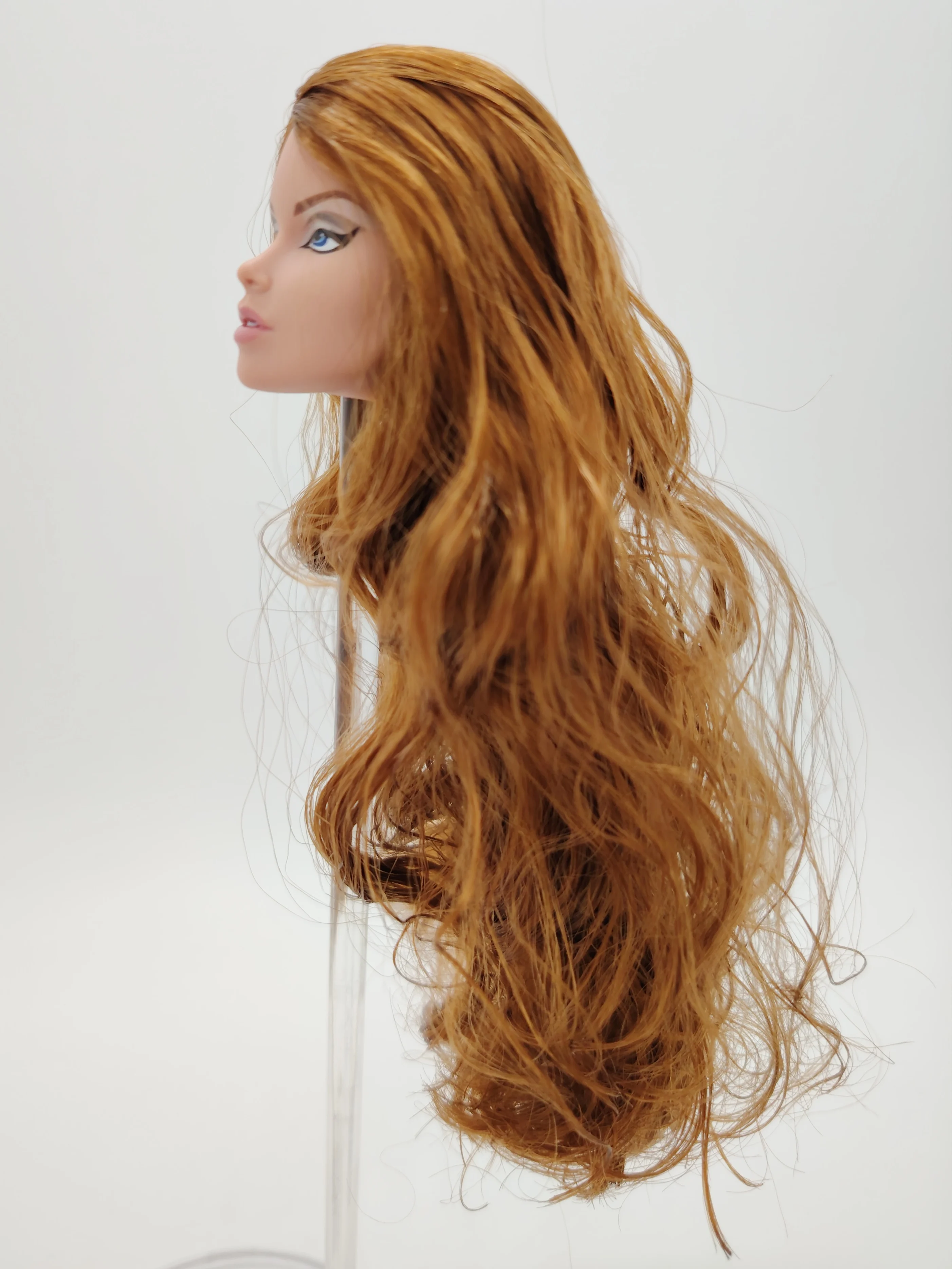 Fashion Royalty Refinement Vanessa Perrin Brown Gold Color Hair Rerooted Integrity Doll Head