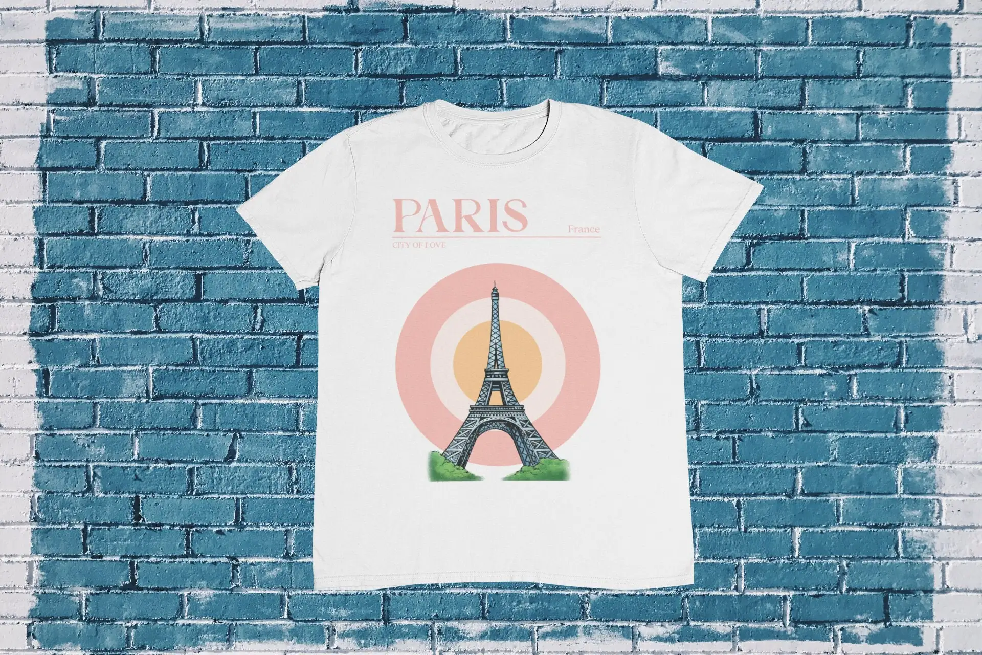 Paris T Shirt Travel France Louvre Museum Notre Dame Cathedral Eiffel Tower 100 Cotton