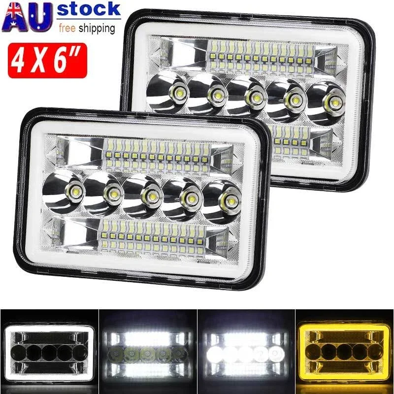 

Drl Headlights Versatile Square H4 Headlight Sealed Beam Headlight Waterproof 4x6 Inch Fog Light For Truck Car