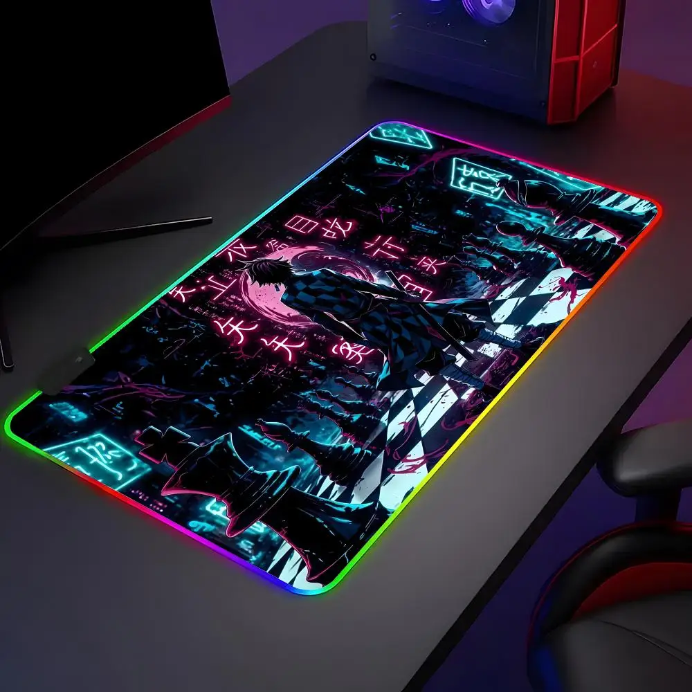 

Коврик для мыши C-Cyber Ninja S-Shinobi, большой игровой коврик с защитой по краям, утолщенный, для компьютерной клавиатуры и стола