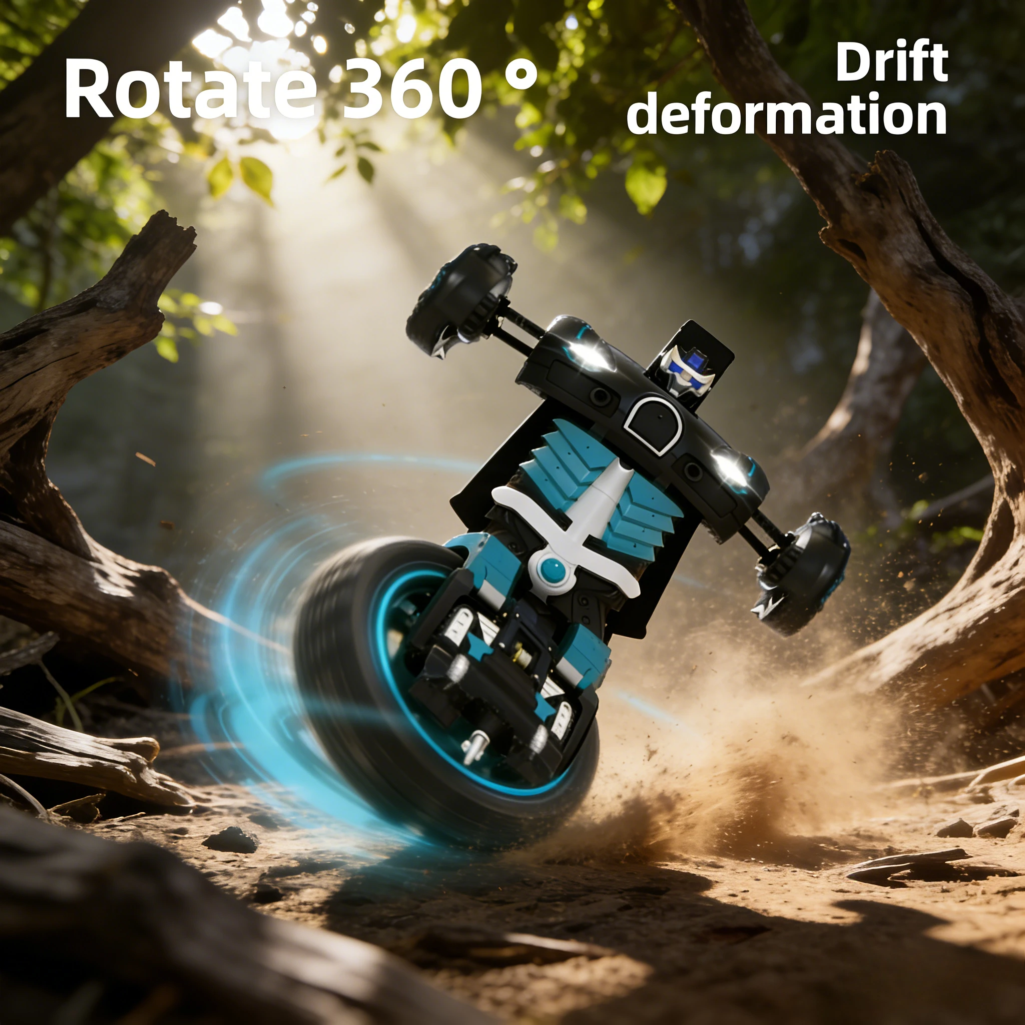 Voiture RC 2 en 1 SandShift – Robot Racer rechargeable |   Jouet du désert pour garçons et filles (à partir de 3 à 6, 8 ans)