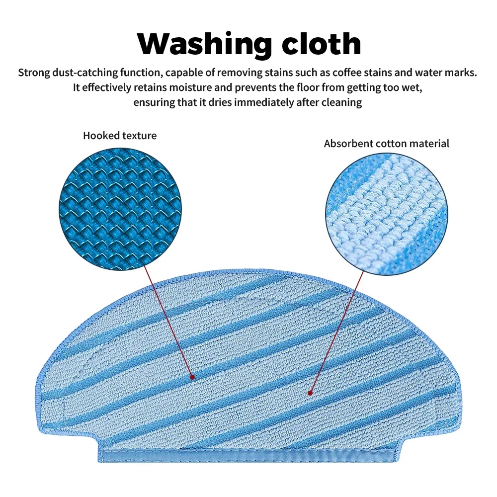 Vacuum Cleaner Spare Parts for ECOVACS Deebot OZMO T8/T8 Max/T8 AIVI/T9+/N8 Pro/N10 Plus Main Brush HEPA Filter Dust Bag