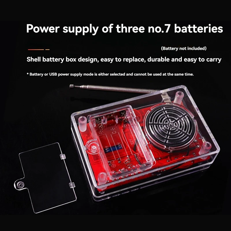 FM-радио DIY электронный комплект 87-108 МГц частота RDA5807 комплект для производства радио с антенной DIY проект пайки практика