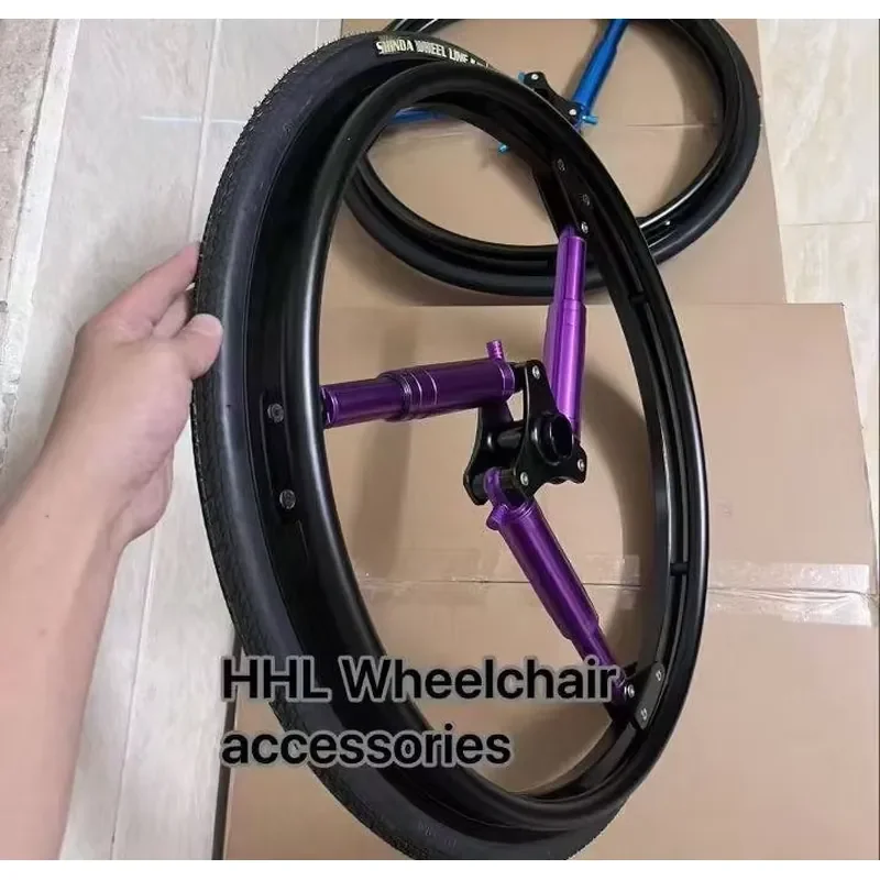 24-Inch Aluminum Alloy Spinergy-Style Aero Wheel for High-Performance Sports & Racing Wheelchairs Wheels view 4
