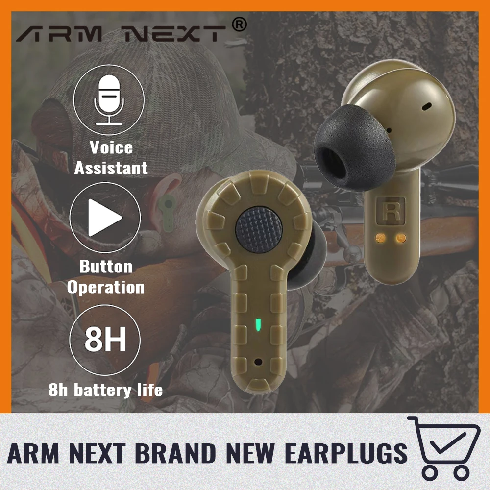 ARM NEXT Original tactical headset electronic anti-noise earplugs noise-cancelling for shooting hearing protection NRR27dB