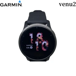 Used Garmin venu 2 45mm AMOLED Optical heart rate sensor Accelerometer gyroscope barometric altimeter smart watch
