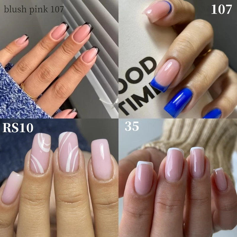 MSHARE Milky Pink Đế Cao Su Gel Lấp Lánh Màu Ngụy Trang Phối Ngâm Tắt Móng Gel Dầu Bóng Lacquer 10Ml UV LED gel