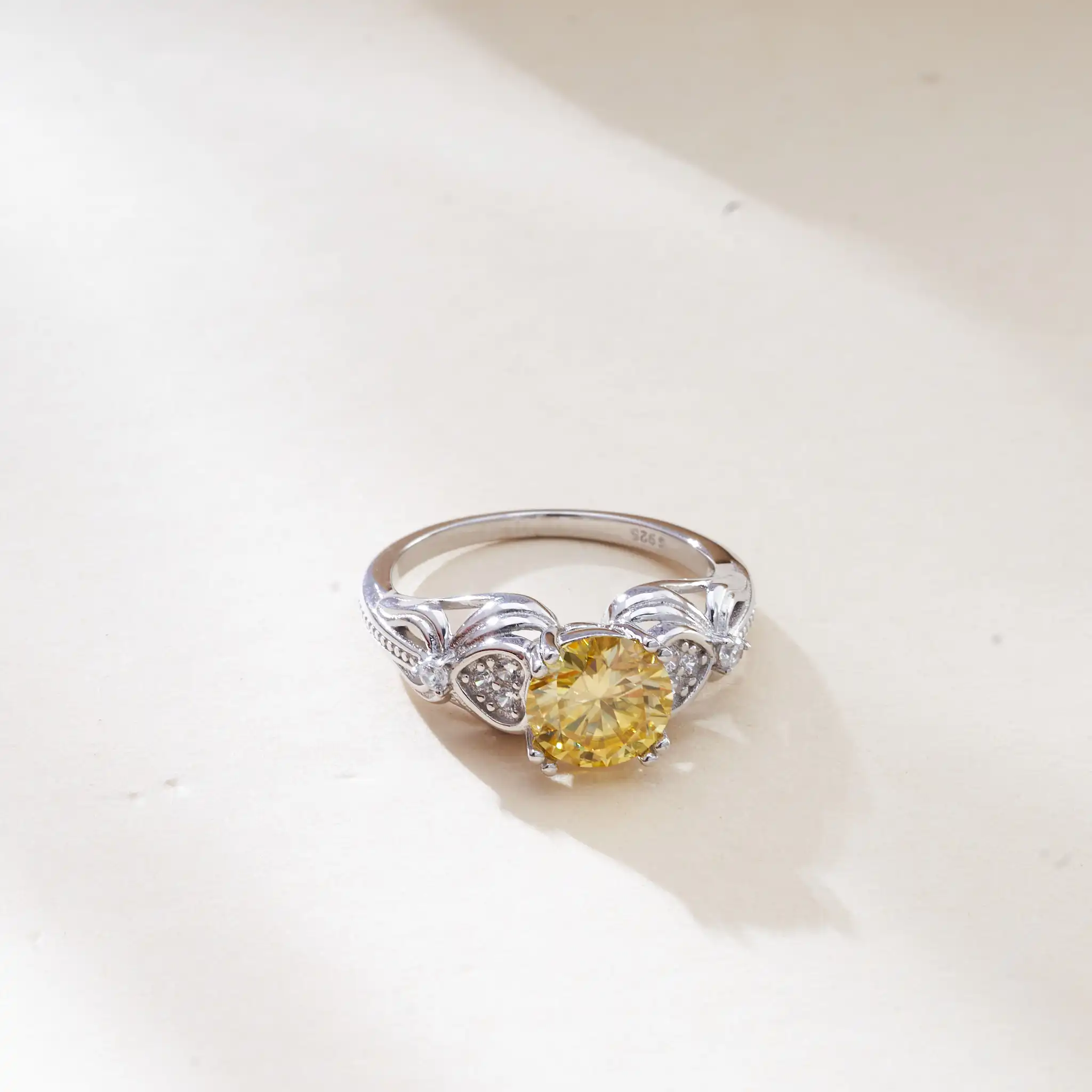 2CT D Color VVS Moissanite Ring for Women S925 Sterling Silver Lab Diamond Set Bridal Wedding Fine Jewelry Female Accessory