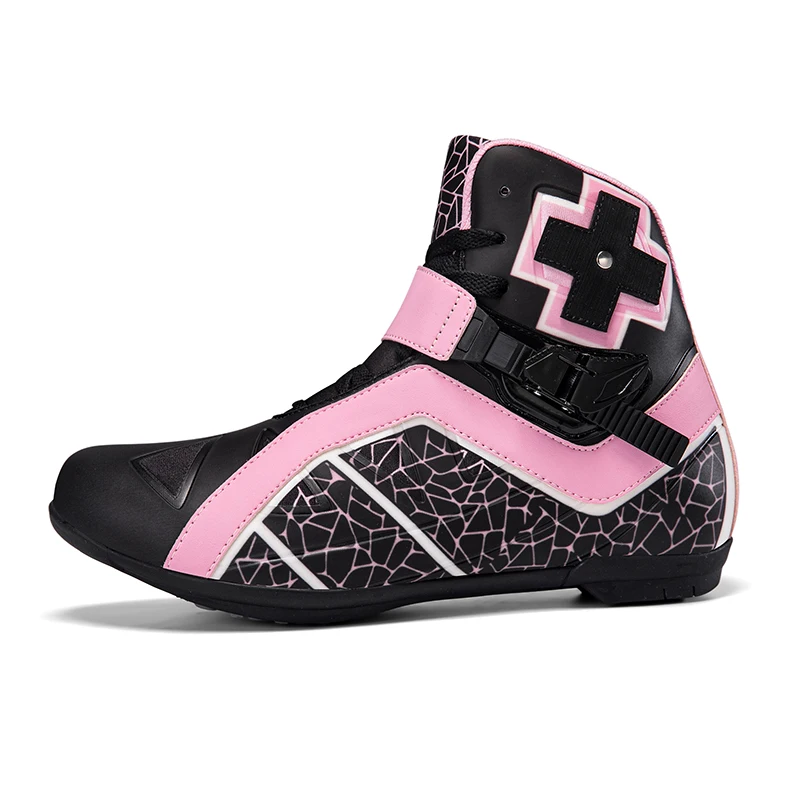 أحذية واقية للدراجات النارية للرجال للفصول الأربعة، مضادة للانزلاق ومقاومة للاهتراء، أحذية ركوب كاجوال مريحة للطرق الوعرة