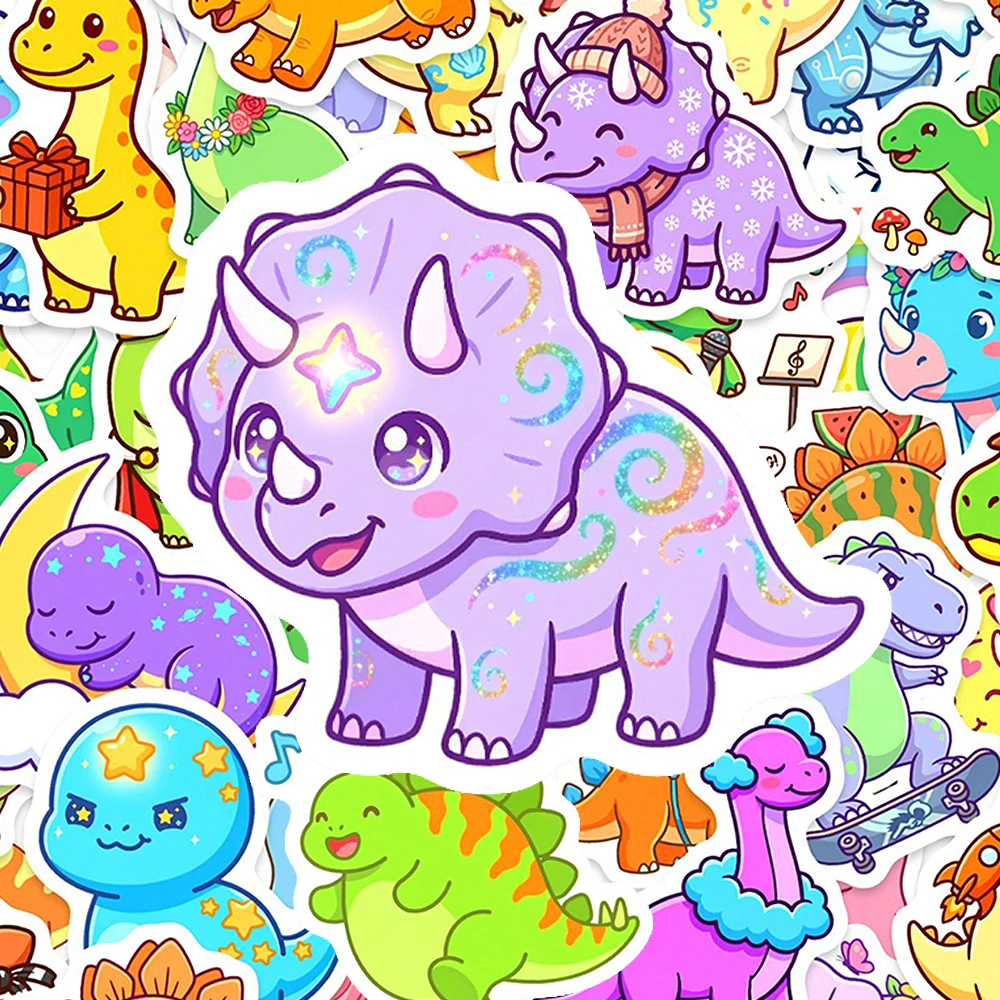 Phone Cases Wholesale - 10/30/50pcs Cute Cartoon Colorful Dinosaur Stickers