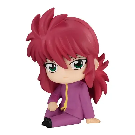 BANDAI YuYu Hakusho Action Figures Model Yuusuke Urameshi Kurama Hiei Gashapon Brand Pendant New Genuine Original