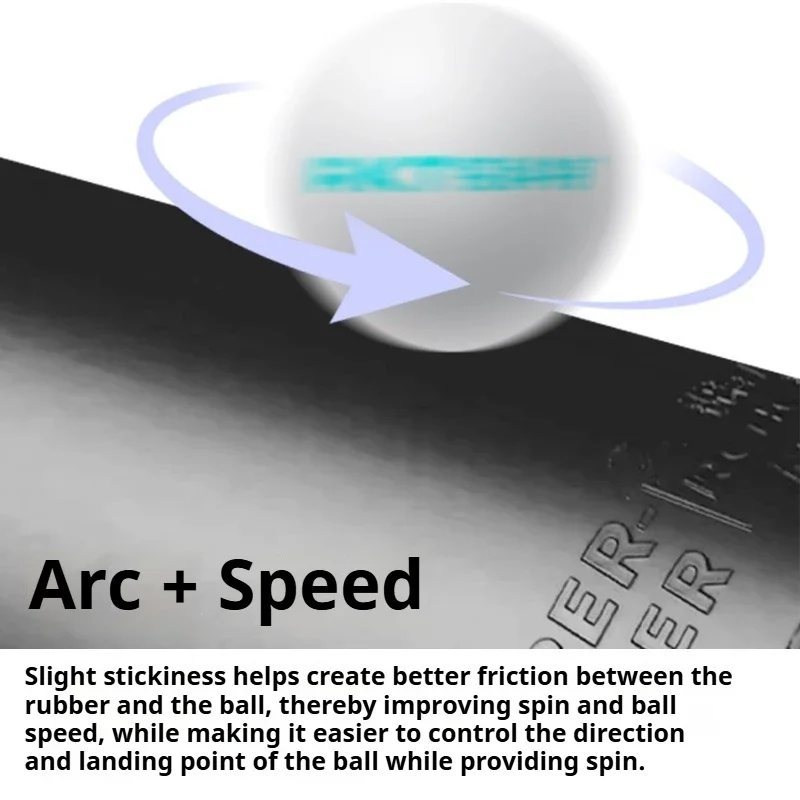 RKT HYPER-POWER AMG تنس الطاولة المطاط قبل فرشاة توسيع النفط بينغ بونغ مضرب المطاط فريق المقاطعات المختارة هجوم سريع #5