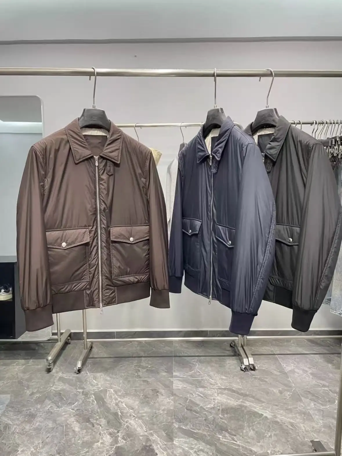 

BC Итальянская повседневная однотонная хлопковая куртка с лацканами