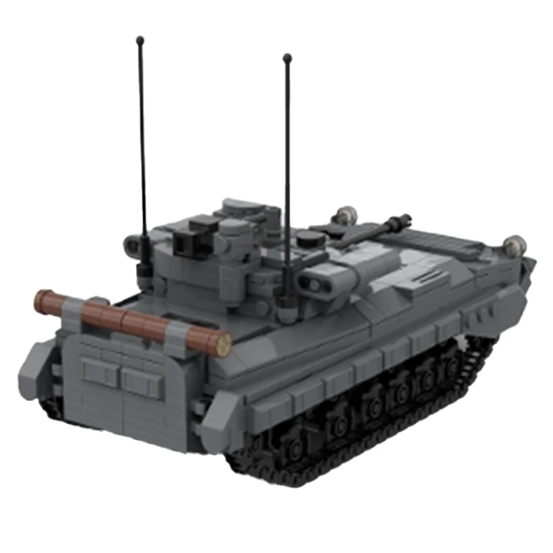 Military Vehicle Series BMP-2M Tank MOC Building Block DIY Model Puzzle Originality Collection Experts Brick Toys Xmas for Gifts