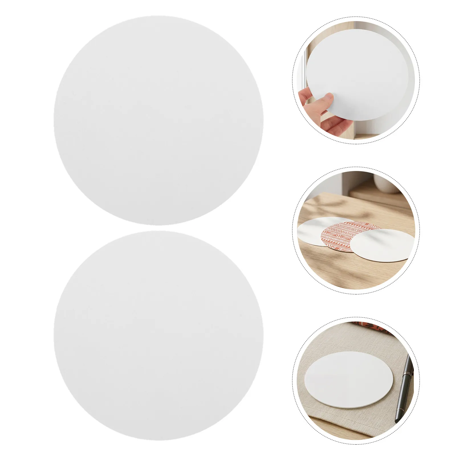 80Pcs White Cardstock Paper Circles Thick Round Cutouts Ideal for DIY Craft Projects Origami Folding Paper Construction