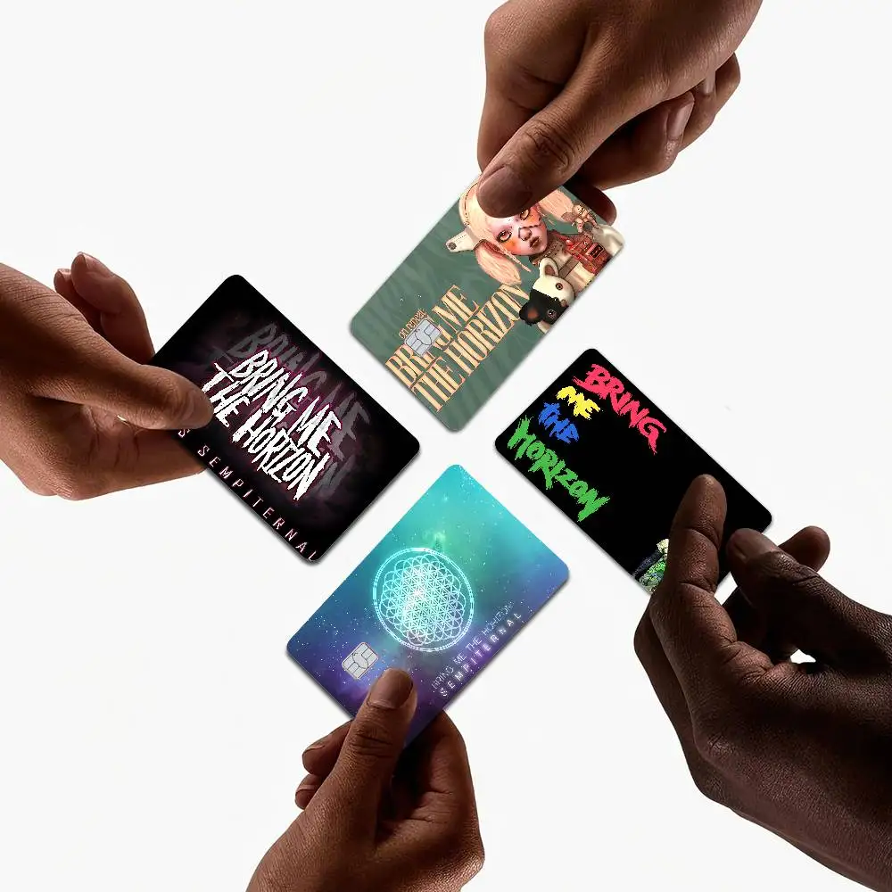 B-Bring Me The H-Horizons BMTH 100% رائجة البيع أمين الائتمان الخصم البنك بطاقة حافلة بطاقة فيلم الجلد ملصق